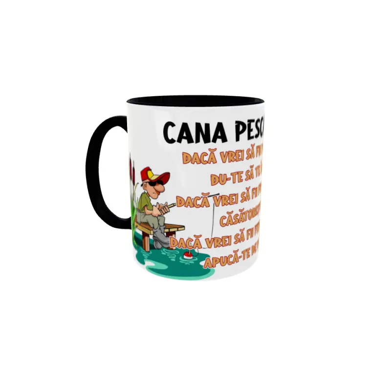 Cana pescarului, cana ceramica, 330ml, cgs1814